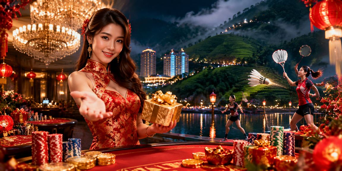 Suasana permainan kasino dan Poker Malaysia bergaya moden di platform 7192