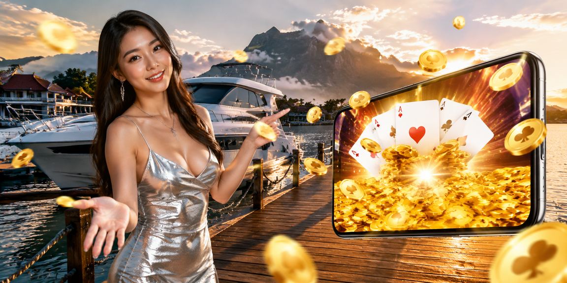 Permainan Teen Patti bergaya Melayu Sabah menggambarkan suasana kasino langsung di 7192